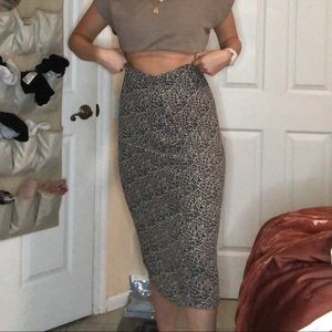 AE Zip Midi Skirt
